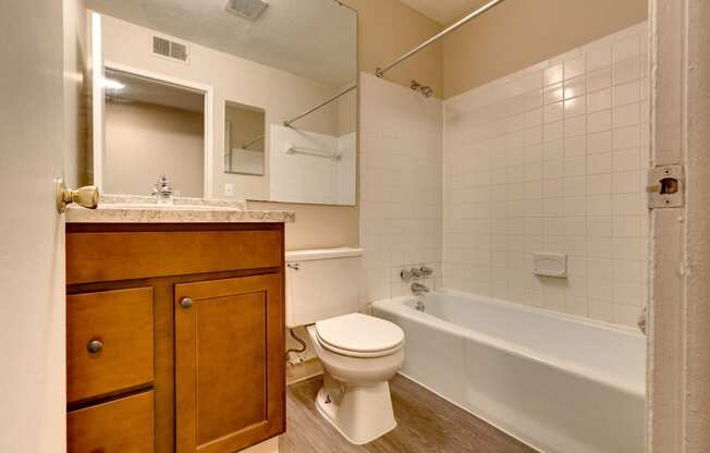 Bathroom at Knob Hill Apartments in Okemos, MI  