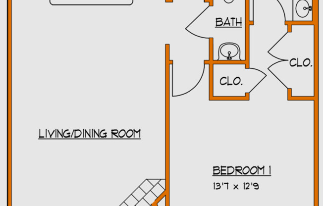 1 bed, 1.5 baths, 937 sqft, $1,320, Unit 431
