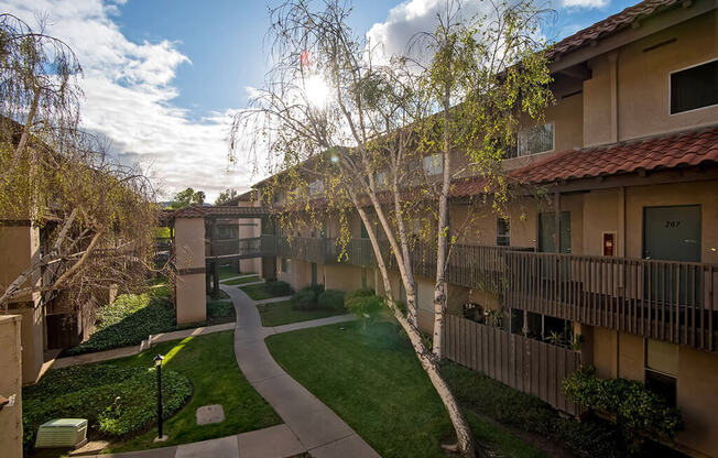 Green Space Between two Home at Wilbur Oaks Apartments, Thousand Oaks, CA, 91360
