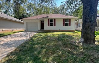 3 bedroom/2 bath house with one car garage