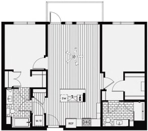 2 beds, 2 baths, 1,153 sqft, $3,795