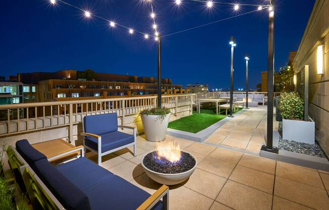 Newly Renovated Rooftop Deck with Fire Pits and BBQ Areas