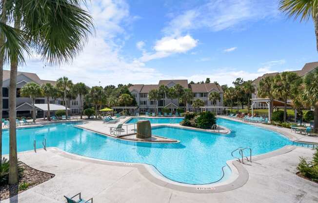 Pool View  at The Monroe Apartment Homes, Tallahassee, Florida