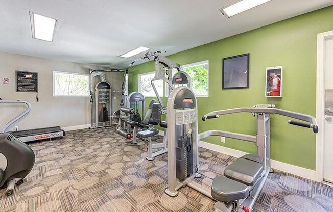 Fitness Center With Modern Equipment at Promenade Terrace, California