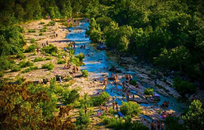 Swim At Barton Creek near Windsor Oak Hill, Austin, Texas