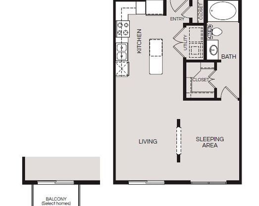 1 bed, 1 bath, 657 sqft, $1,385
