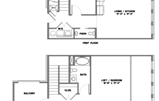 1 bed, 1.5 baths, 998 sqft, $1,075, Unit 58