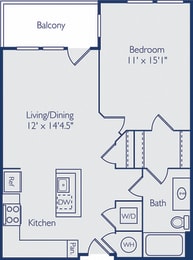 1 bed, 1 bath, 699 sqft, $2,453