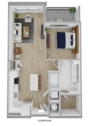 1 bed, 1 bath, 726 sqft, $2,576