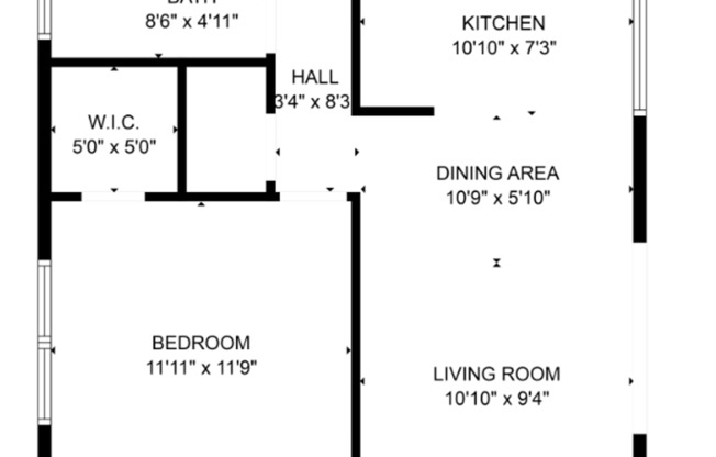 1 bed, 1 bath, $950, Unit 47