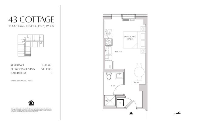 Studio, 1 bath, 370 sqft, $2,325, Unit 617