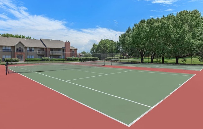 Tennis Court at Highland Park, Kansas, 66214