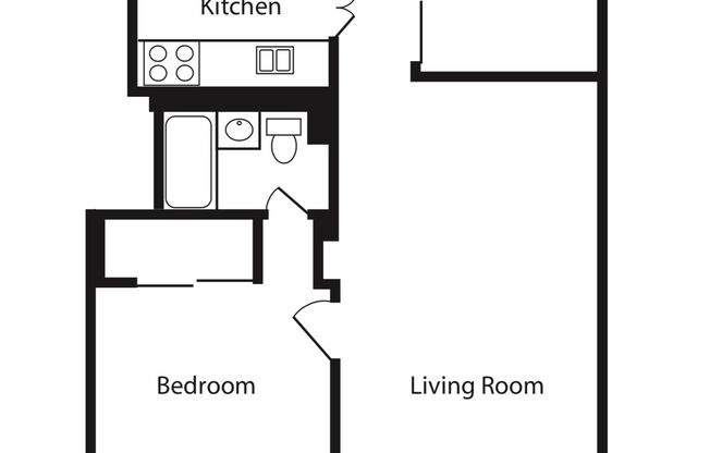 Studio, 1 bath, 605 sqft, $4,600, Unit 1-PHD