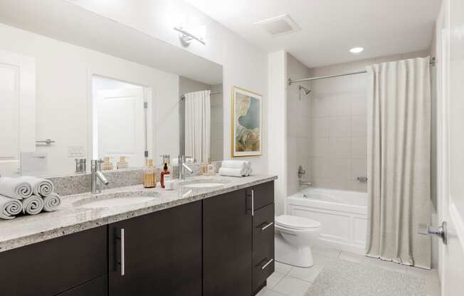 our apartments offer a bathroom with a bathtub