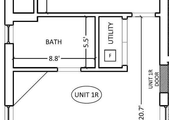 1 bed, 1 bath, 600 sqft, $2,950, Unit 47-49 Walnut St Unit 1R