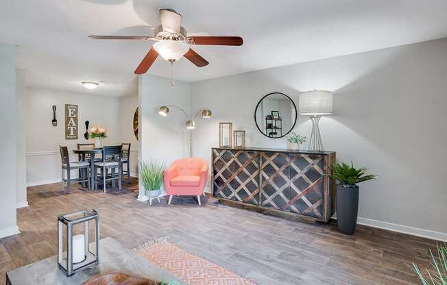 Open Concept Living Room and Dining Area