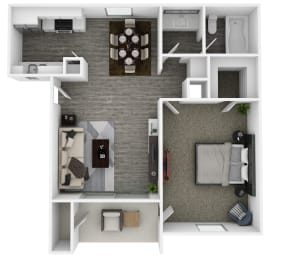 1 bed, 1 bath, 618 sqft, $1,145