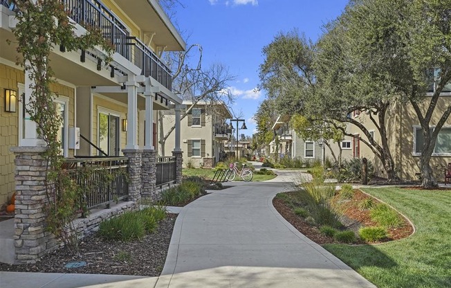 home entrance at Parkside Apartments, Davis, CA, 95616