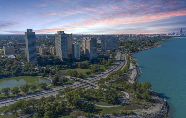 Gorgeous Chicago Cityscape 7 at Twin Towers, Illinois, 60615