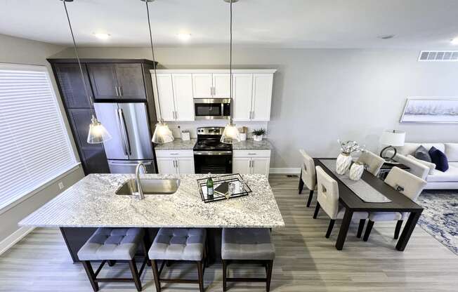 Maple Place Apartments - Southfield MI kitchen area.