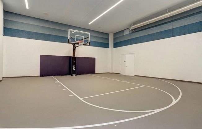 Indoor Basketball Court at TENmflats, Columbia, Maryland