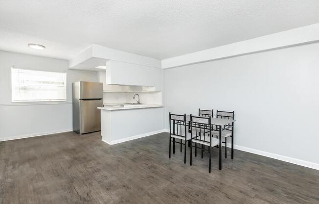 a room with a wooden floor