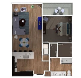 1 bed, 1 bath, 829 sqft, $1,655