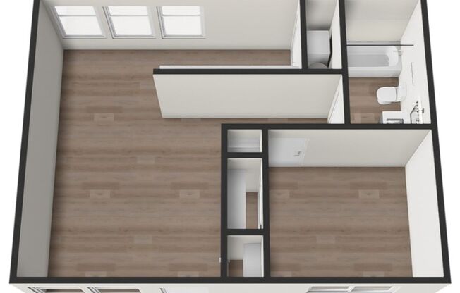 1 bed, 1 bath, 600 sqft, $1,299, Unit 3