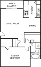 1 bed, 1 bath, 759 sqft, $980