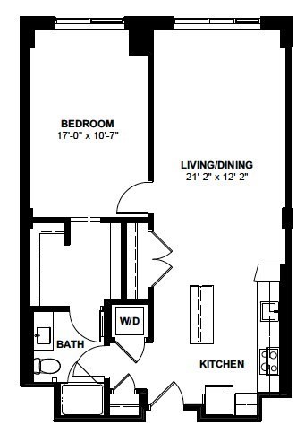 1 bed, 1 bath, 843 sqft, $4,290, Unit 823