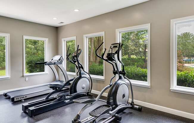 Fitness Area with Treadmill and Ellipticals