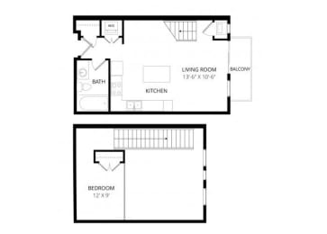 1 bed, 1 bath, 702 sqft, $1,810