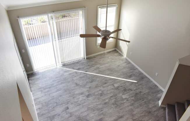 view of living room from upstairs