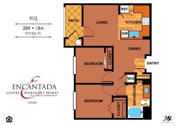 2 beds, 1 bath, 917 sqft, $1,531