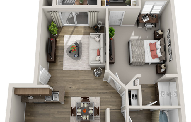 1 bed, 1 bath, 817 sqft, $1,505