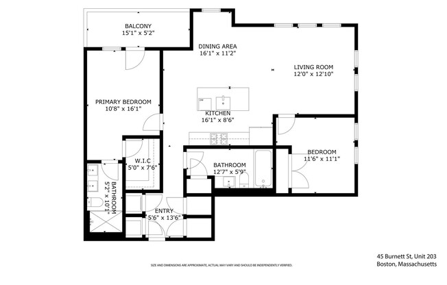 2 beds, 2 baths, 1,128 sqft, $3,500, Unit 203
