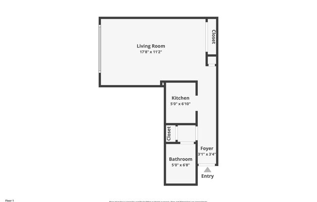 Studio, 1 bath, 450 sqft, $1,425, Unit 535-450