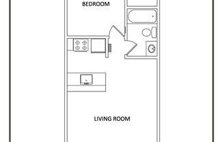 1 bed, 1 bath, 465 sqft, $1,195, Unit AC-32