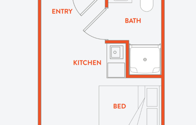 Studio, 1 bath, 188 sqft, $795, Unit 106 - MFTE