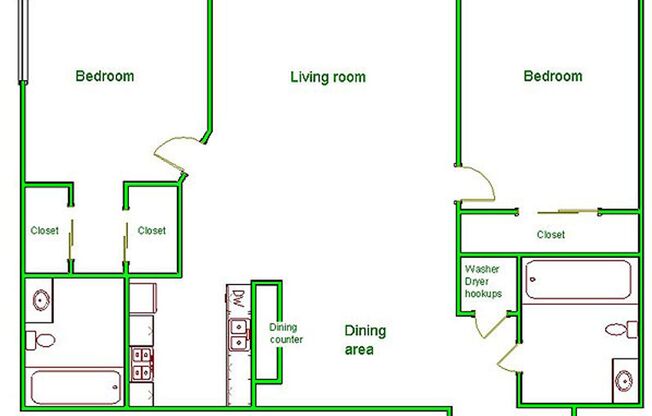 2 beds, 2 baths, 950 sqft, $2,795, Unit 215