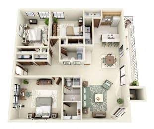 3 beds, 2 baths, 1,444 sqft, $1,711