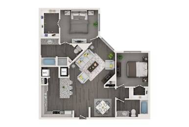2 beds, 2 baths, 1,181 sqft, $2,155