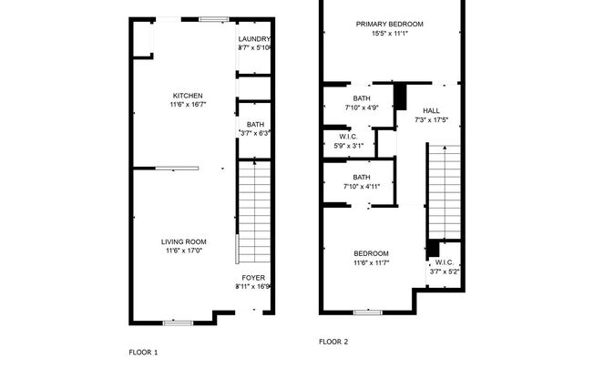 2 beds, 2.5 baths, 1,094 sqft, $1,295, Unit B