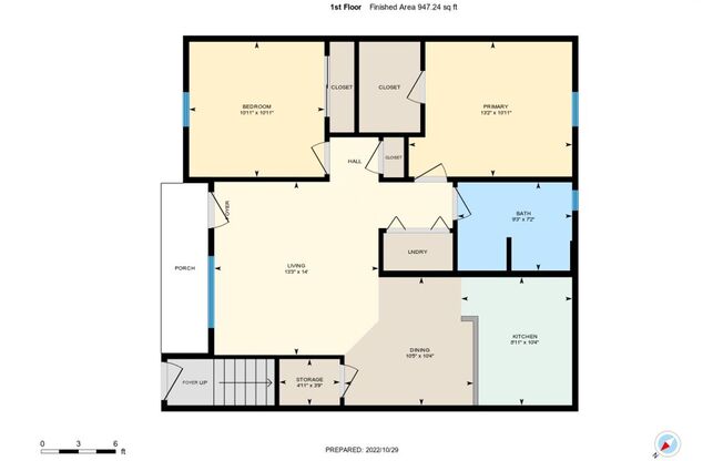 2 beds, 1 bath, 950 sqft, $1,695, Unit Unit 7