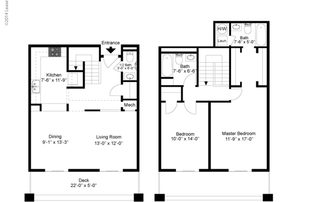 2 beds, 2 baths, 1,150 sqft, $4,700