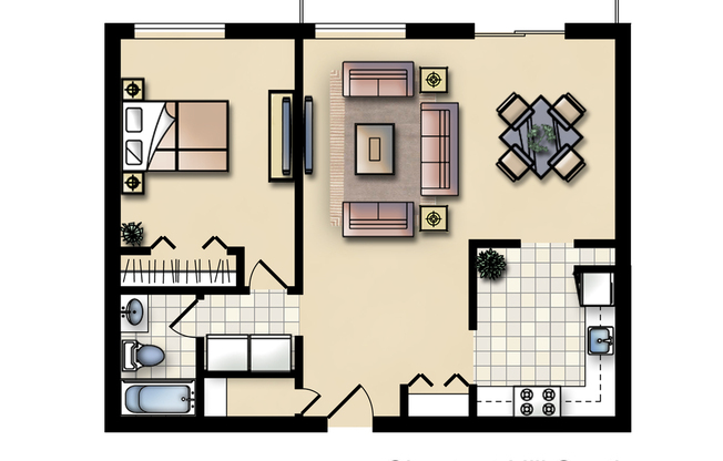 1 bed, 1 bath, 850 sqft, $1,950, Unit 3L09