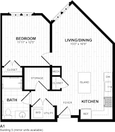 1 bed, 1 bath, 731 sqft, $2,340