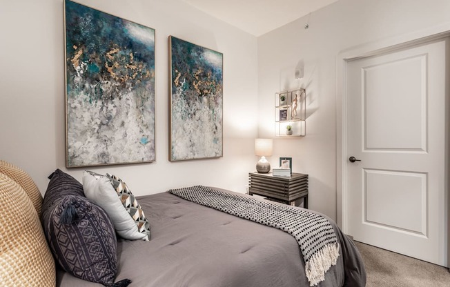 bedroom in apartment at Edge 35, Indianapolis, Indiana