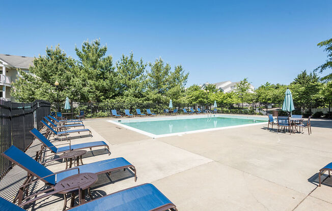 Lounge poolside or cool off in the resort-style pool at Owings Park Apartments, Owings Mills, 21117