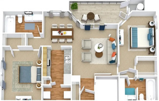 2 Bedroom 2 Bathroom